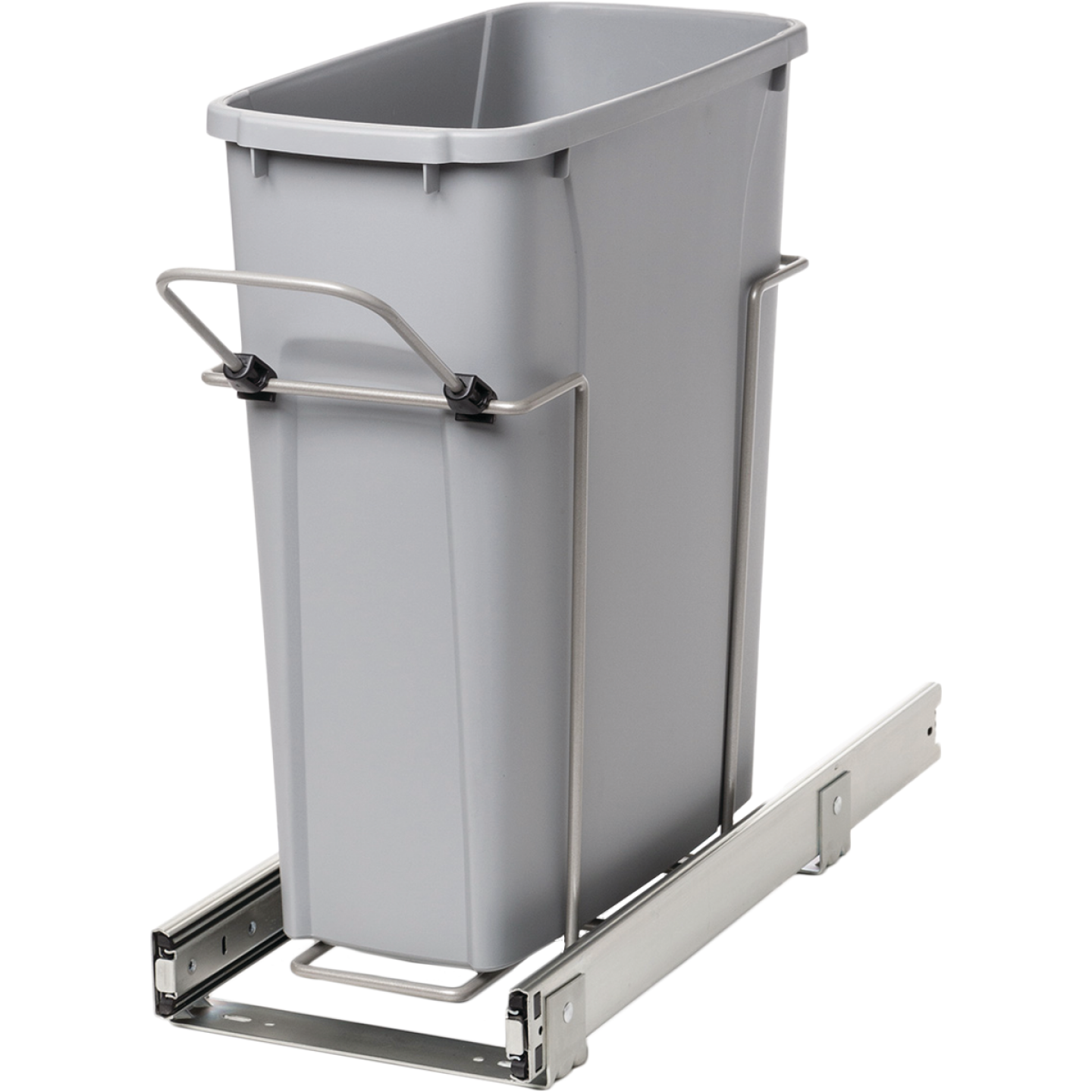 Knape & Vogt Real Solutions 20 Qt. In-Cabinet Single Pull-Out Trash Can Image 1