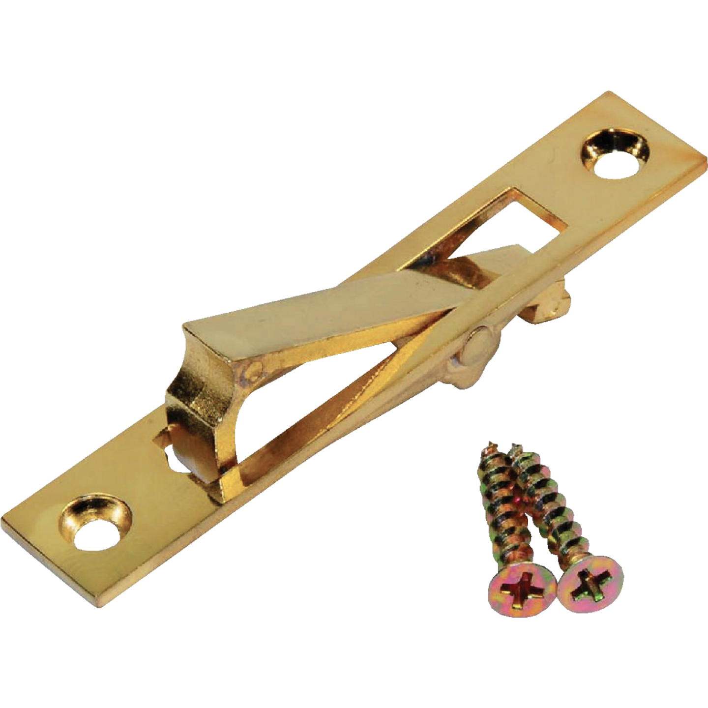 Johnson Hardware 2.94 In. L. Rectangular Bright Brass Edge Pocket Door Pull Image 1