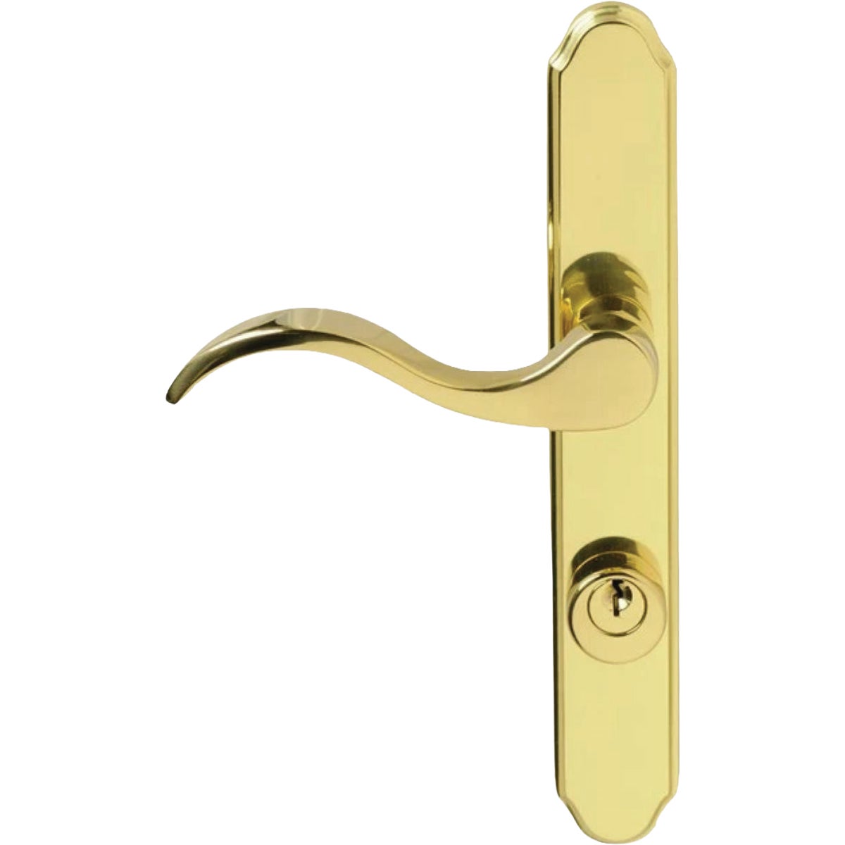Wright Serenade Polished Brass Keyed Mortise Deadbolt & Door Lever Lockset