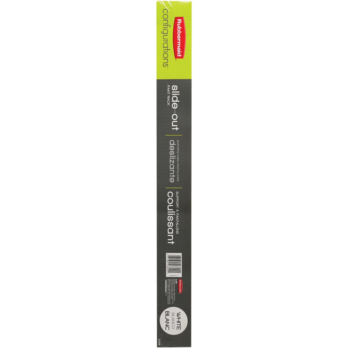 Rubbermaid Configurations White Sliding Pants Rack Image 5