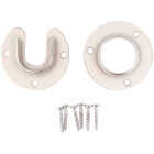 Stanley Home Designs 1-5/16 In. Zinc Closet Rod Socket, Satin Nickel (2-Pack) Image 3