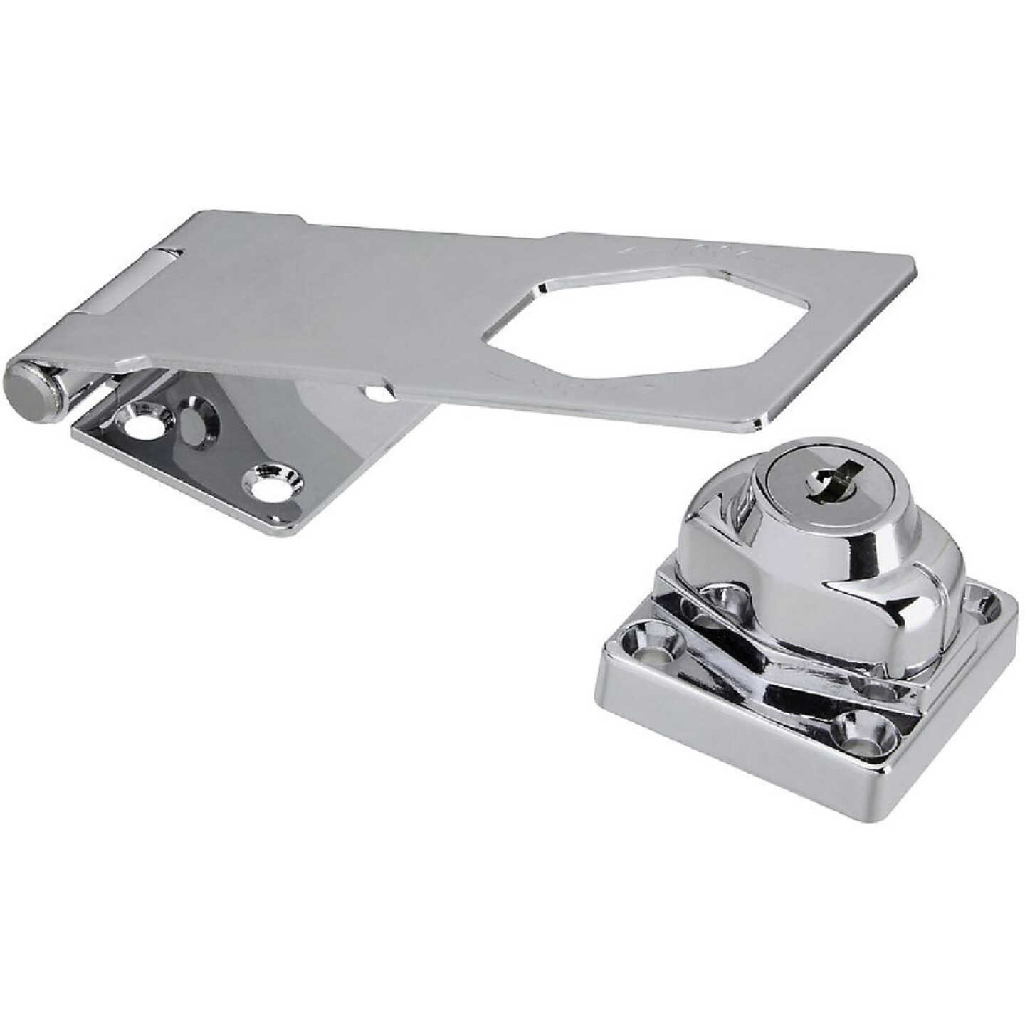 National Hardware 4-1/2 In. Keyed Different Hasp Lock Image 1