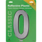 Hy-Ko 6 In. Reflective Plastic Number 0 Image 1