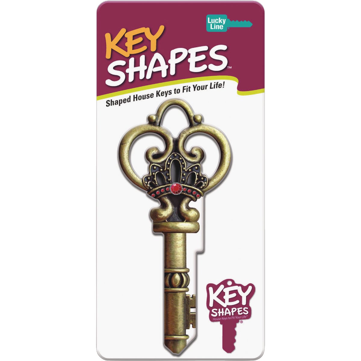 Lucky Line Skeleton Key Shapes Decorative House Key - KW1 Image 3