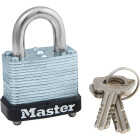 Master Lock 1-1/8 In. W. Locking Lever Warded Keyed Different Padlock Image 1