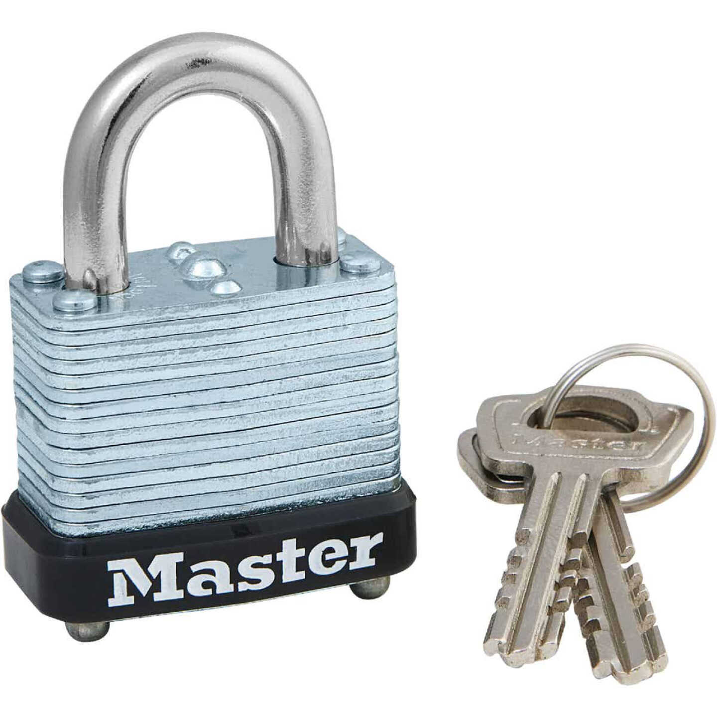 Master Lock 1-1/8 In. W. Locking Lever Warded Keyed Different Padlock Image 1