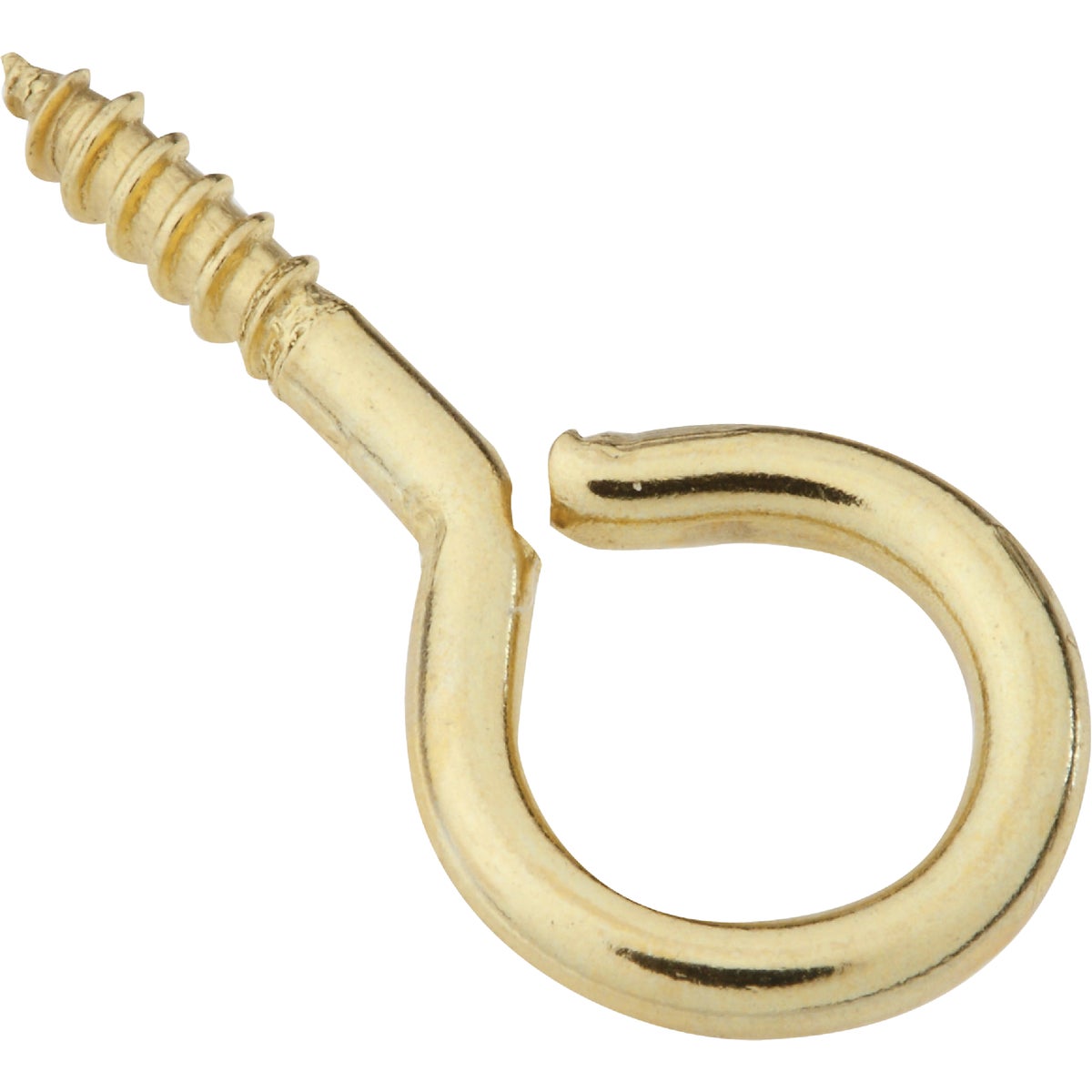 National Hardware #12 Brass Large Screw Eye (5-Count)