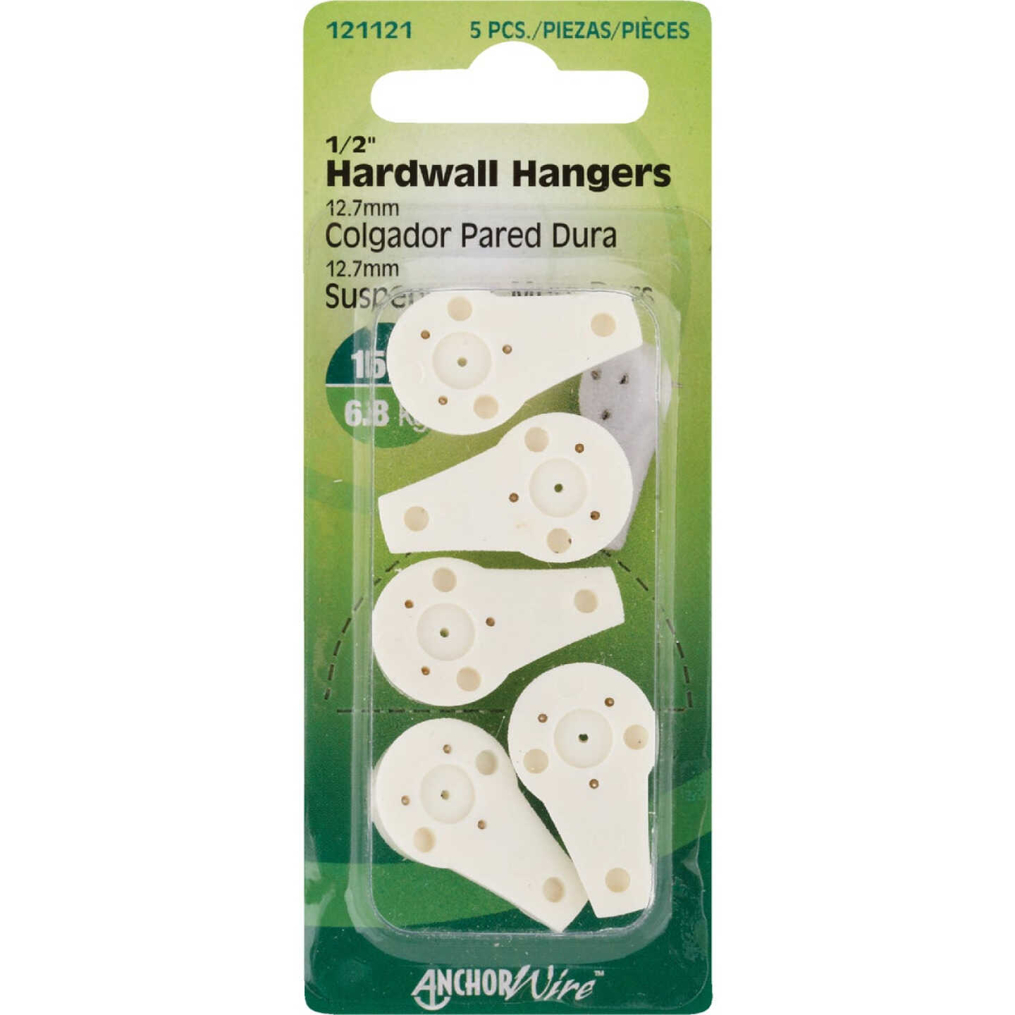 Hillman Anchor Wire 15 Lb. Capacity Hardwall Hanger (5 Count) Image 1