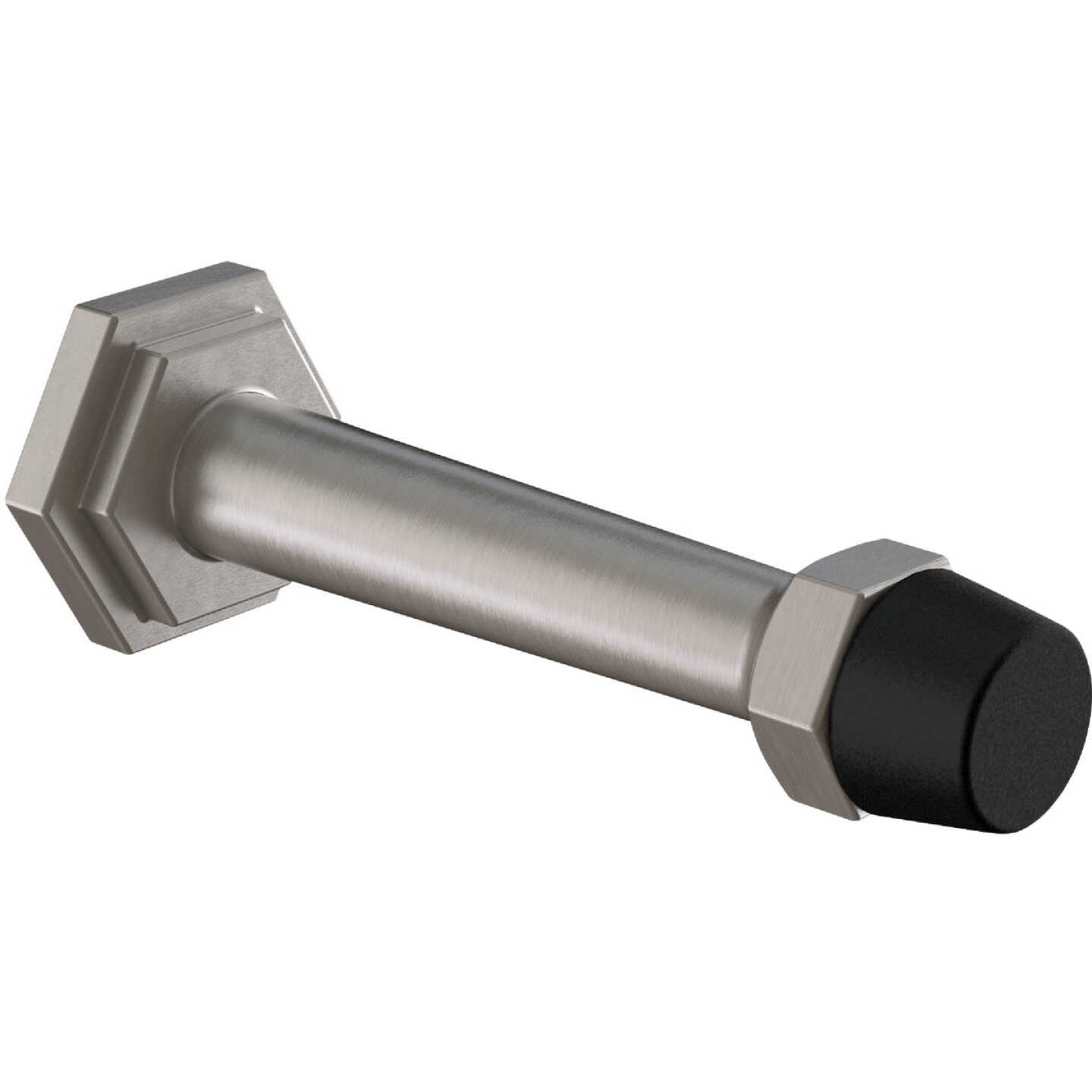 National Hardware Powell 3 In. Satin Nickel Door Stop Image 1