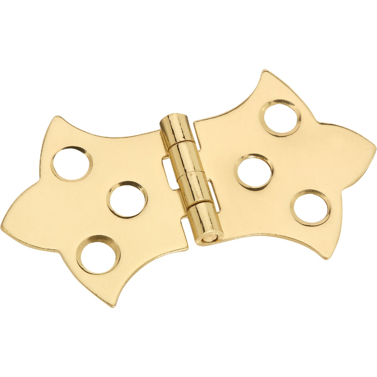 National Hardware 1-5/16 In. x 2-1/4 In. Miniature Brass Decorative Hinge (2-Pack)