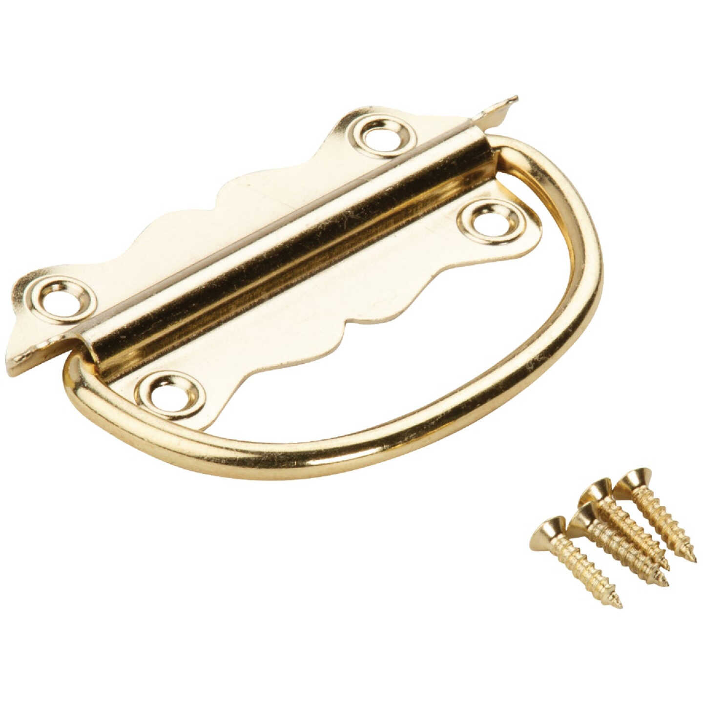 National Hardware Steel Brass-Plated Handle (2-Count) Image 1