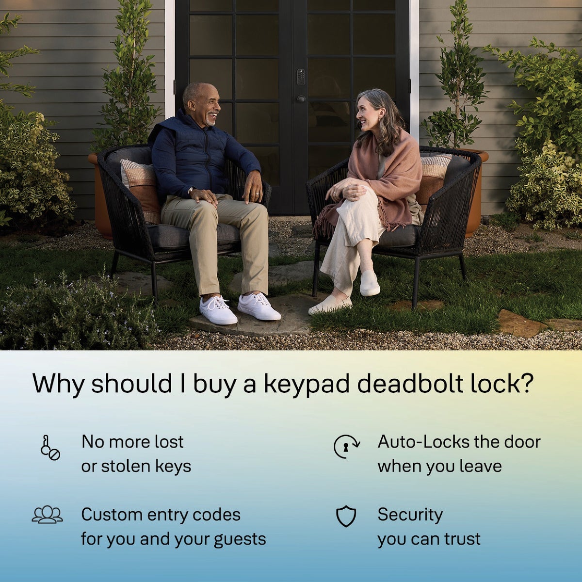 Yale Code Black Suede Electronic Lock Keypad Deadbolt Image 5