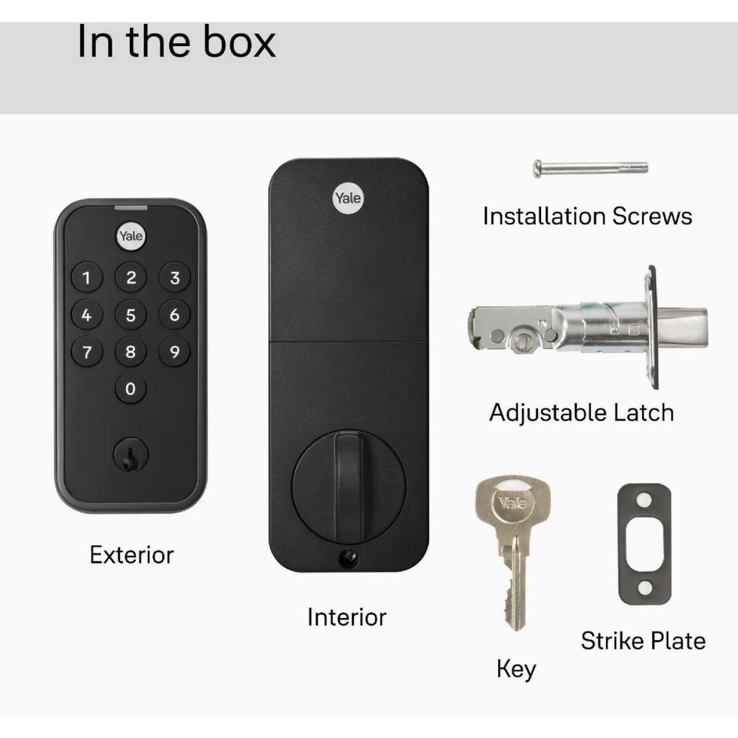 Yale Code Black Suede Electronic Lock Keypad Deadbolt Image 2