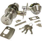 US Hardware Satin Mobile Home Entry Lockset Image 1