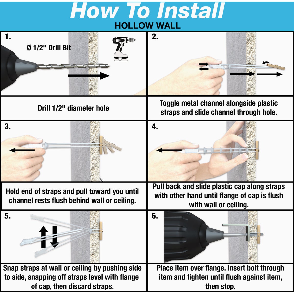 Toggler Snaptoggle 3/16 In.-24 x 2 In. Toggle Bolt (30-Count) Image 4