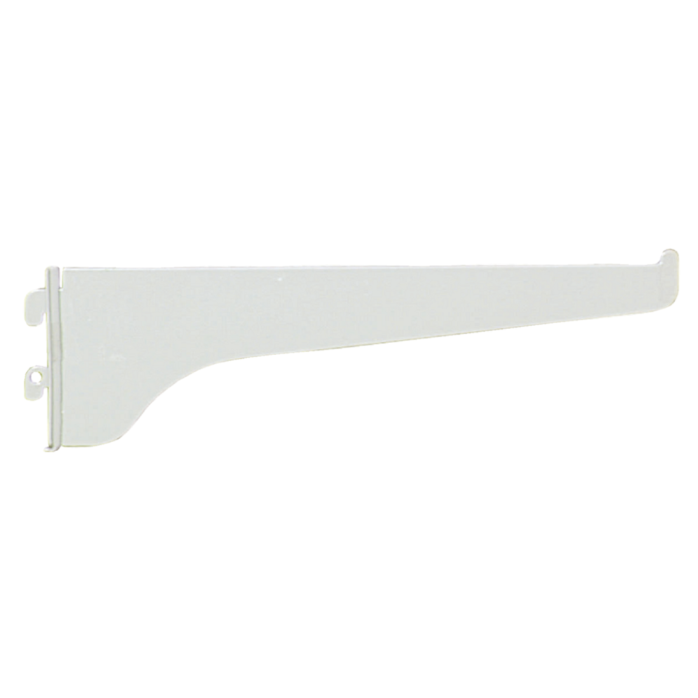 Knape & Vogt 180 Series 8 In. White Steel Regular-Duty Single-Slot Shelf Bracket Image 1