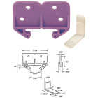 Prime-Line Polyethylene Purple Track Guide for 1/8 In. x 1-1/4 In. Track (2-Count) Image 1