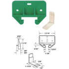 Prime-Line Nylon Green Track Guide for 5/16 In. x 1-1/8 In. Track (2-Count) Image 1