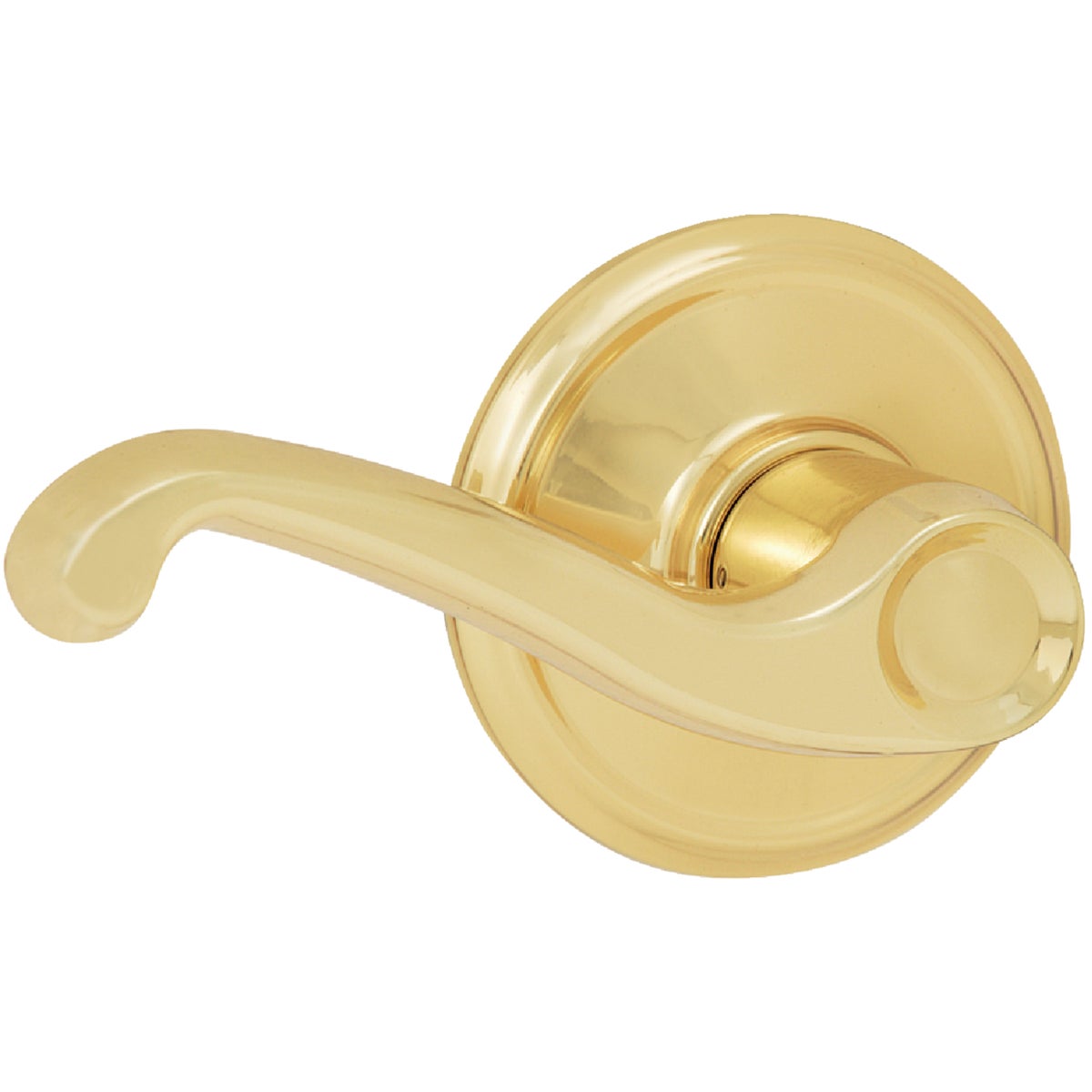 Schlage Flair Bright Brass Passage Door Lever