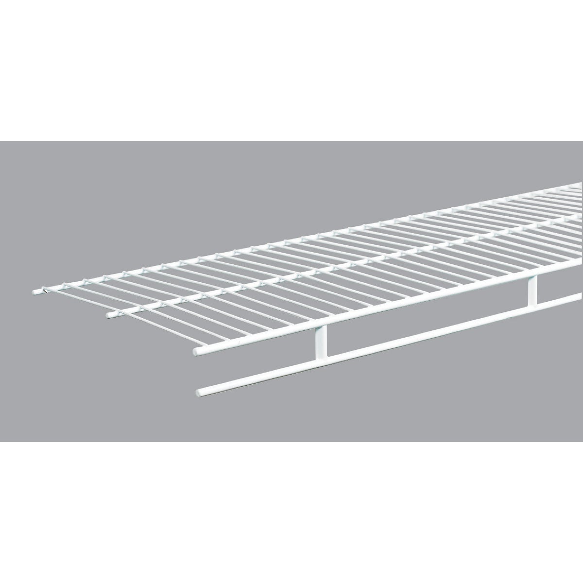 ClosetMaid 6 Ft. W. x 12 In. D. Ventilated Wire Shelf & Rod, White Image 1