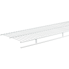 ClosetMaid 4 Ft. W. x 12 In. D. Ventilated Wire Shelf & Rod, White Image 1
