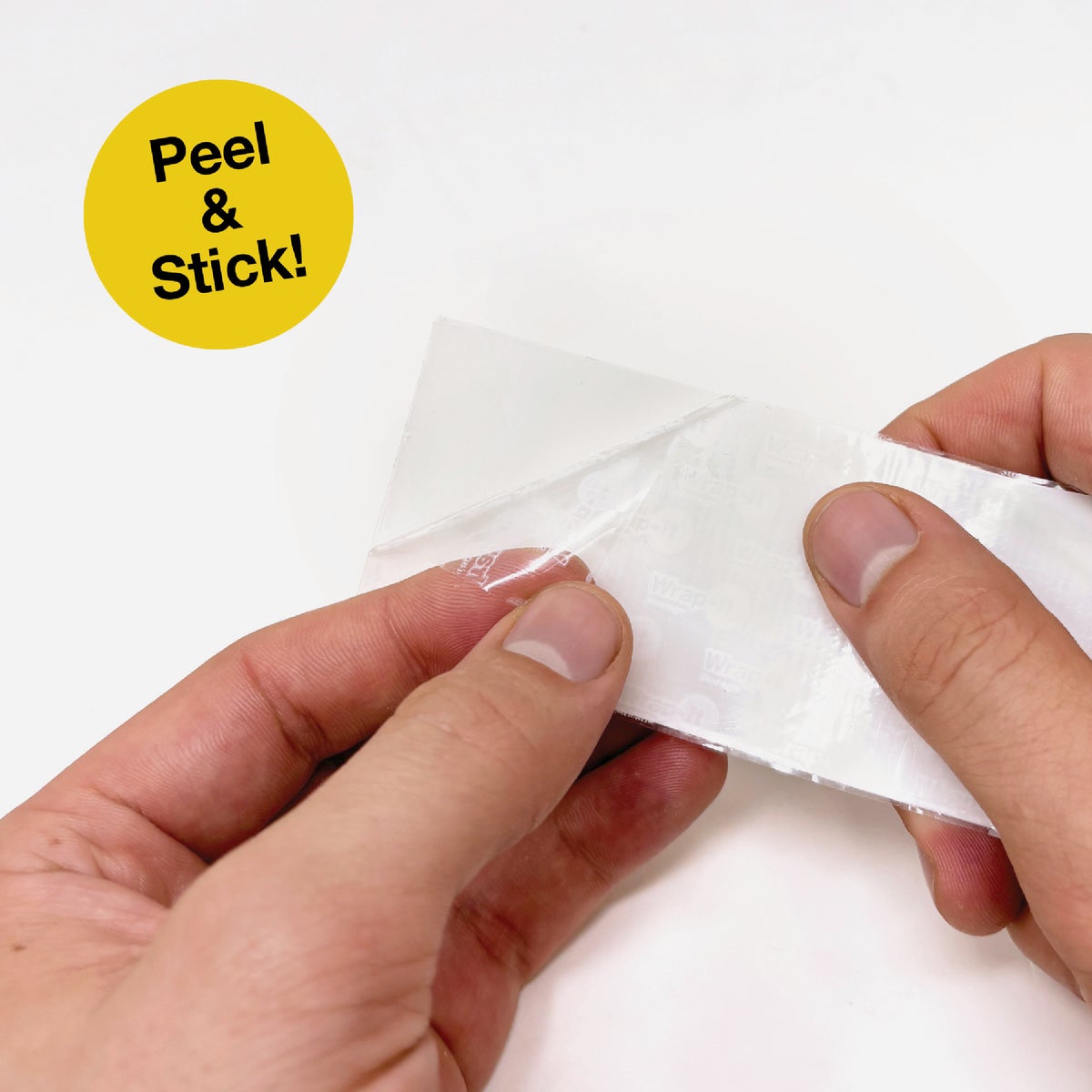 Wrap-It Storage Stick 'Em 2 In. x 4 In. Industrial Strength White Hook & Loop Strip (4-Count) Image 6