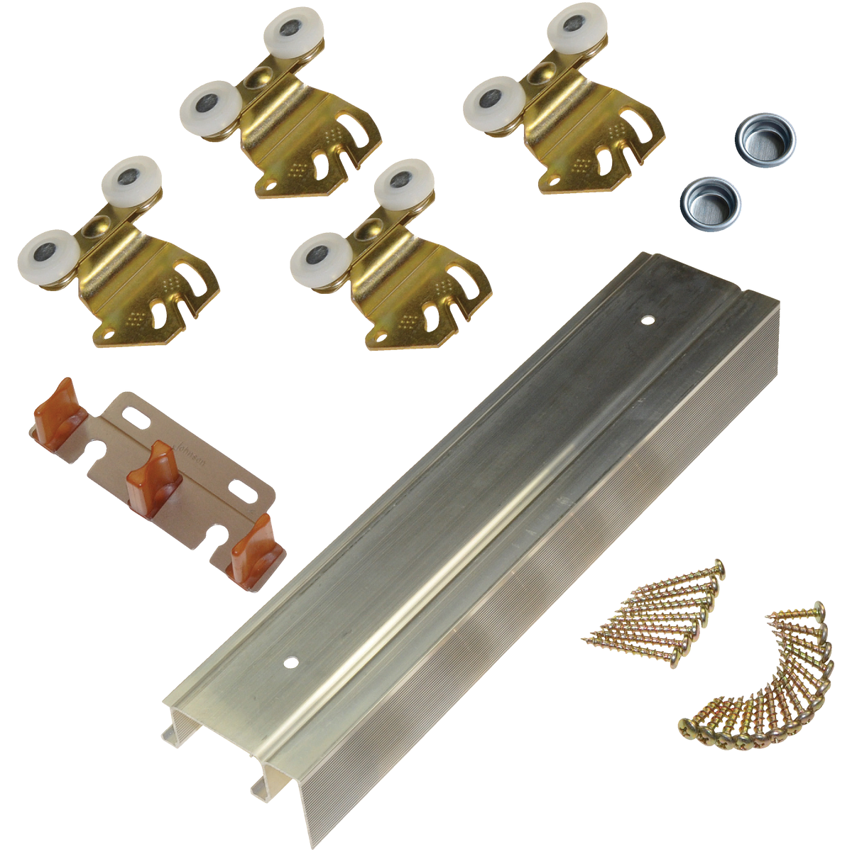 Johnson Hardware 72 In. Single Wheel Sliding Door Hardware