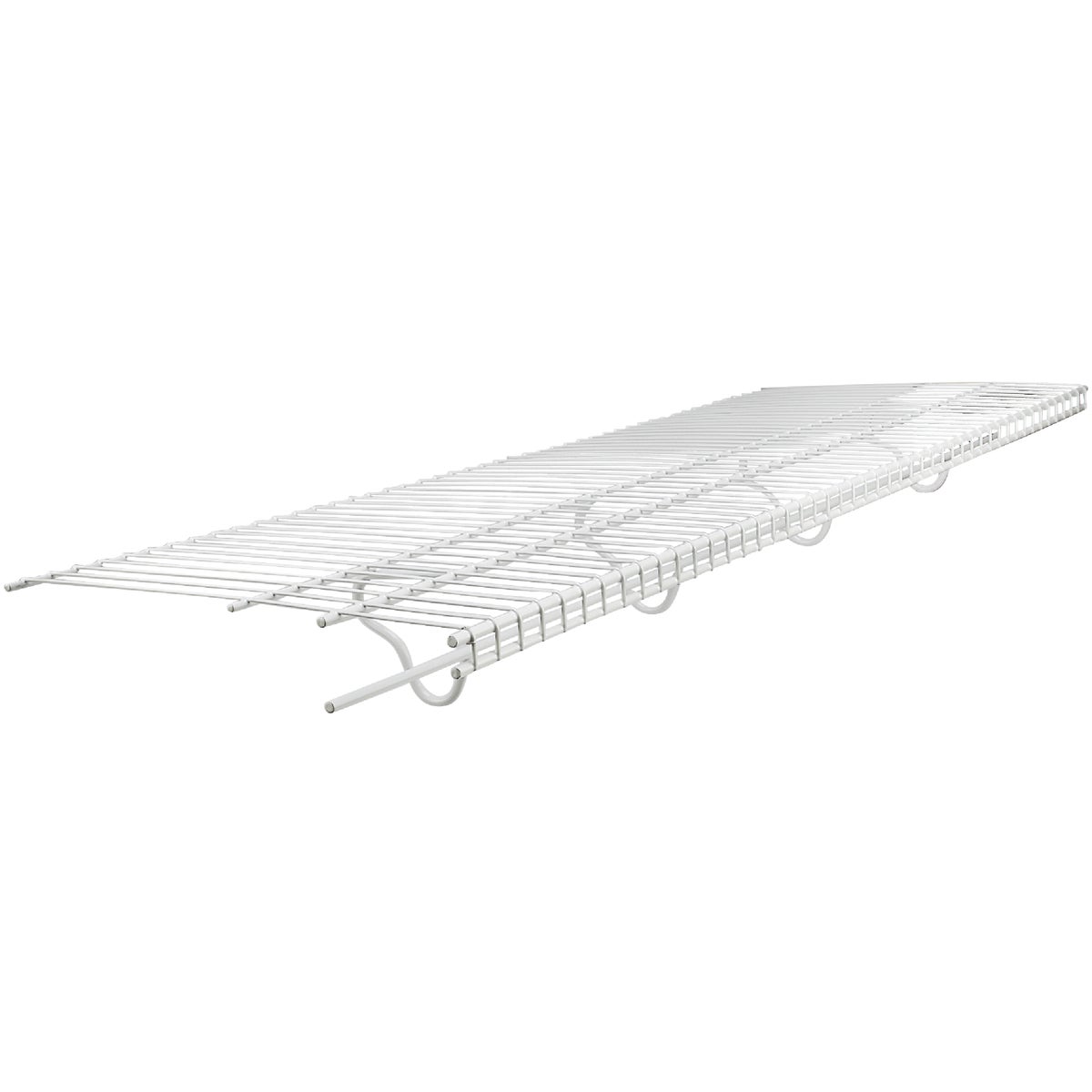 ClosetMaid TotalSlide 12 Ft. W. x 16 In. D. Ventilated Wire Shelf & Rod, White Image 1