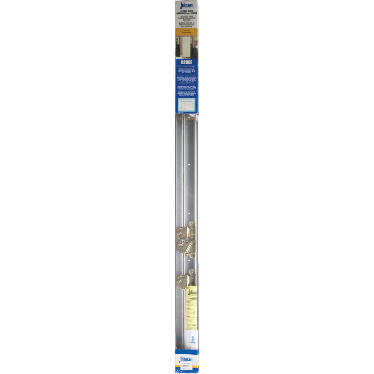 Johnson Hardware 48 In. Single Wheel Sliding Door Hardware Image 2
