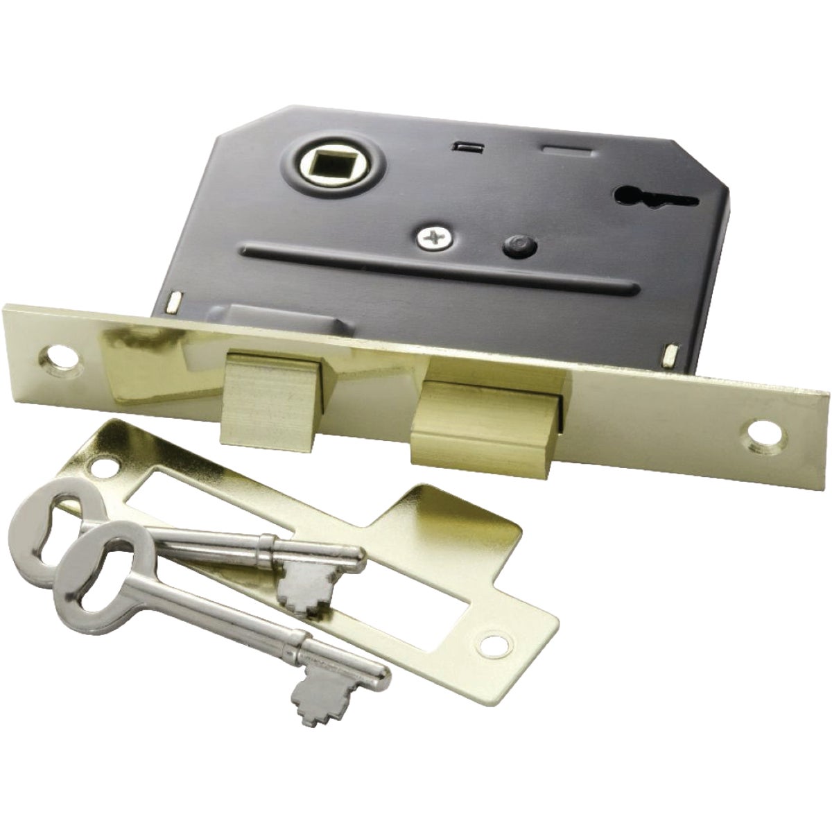 First Watch Security Brass Bit Key Mortise Lock