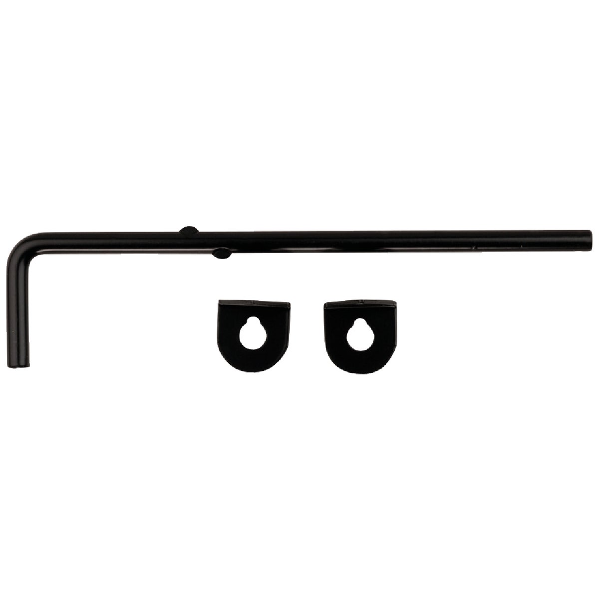 National Hardware 12 In. L. x 1/2 In. Dia. Black Steel Cane Bolt Image 4
