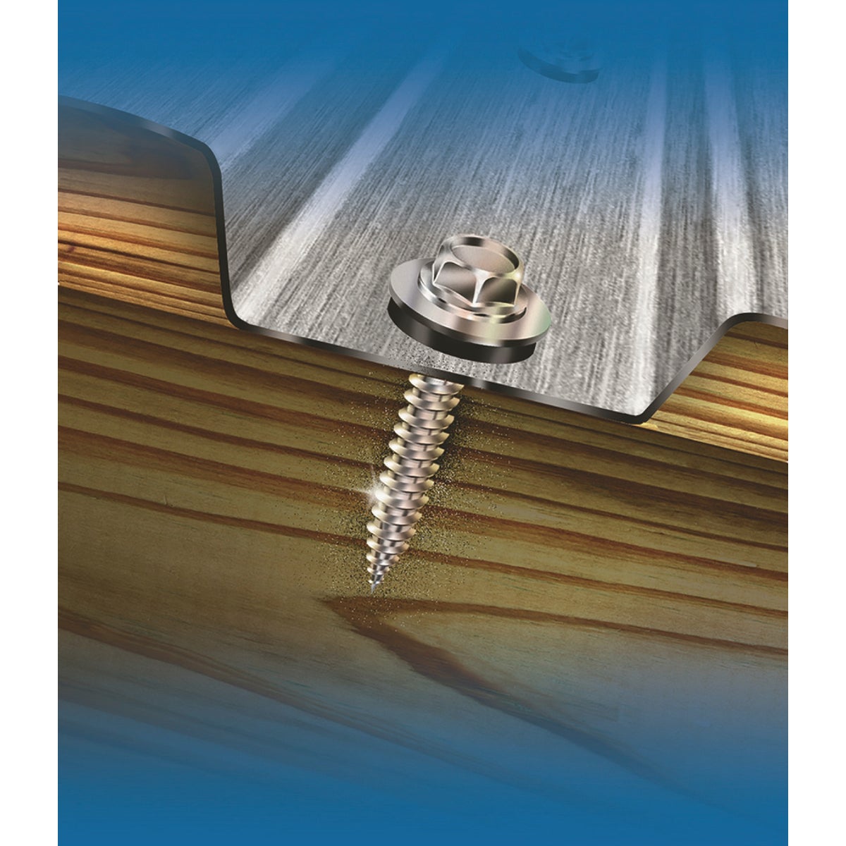 Teks #12 x 2-3/4 In. Star Head Drill Point Wood-to-Metal Screws (200-Count) Image 4