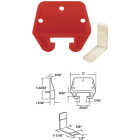 Prime-Line Plastic Orange Track Guide for 5/16 In. x 1-3/32 In. Track (2-Count) Image 1