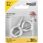 National Hardware #4 Zinc Large Screw Eye (3-Count) Image 2