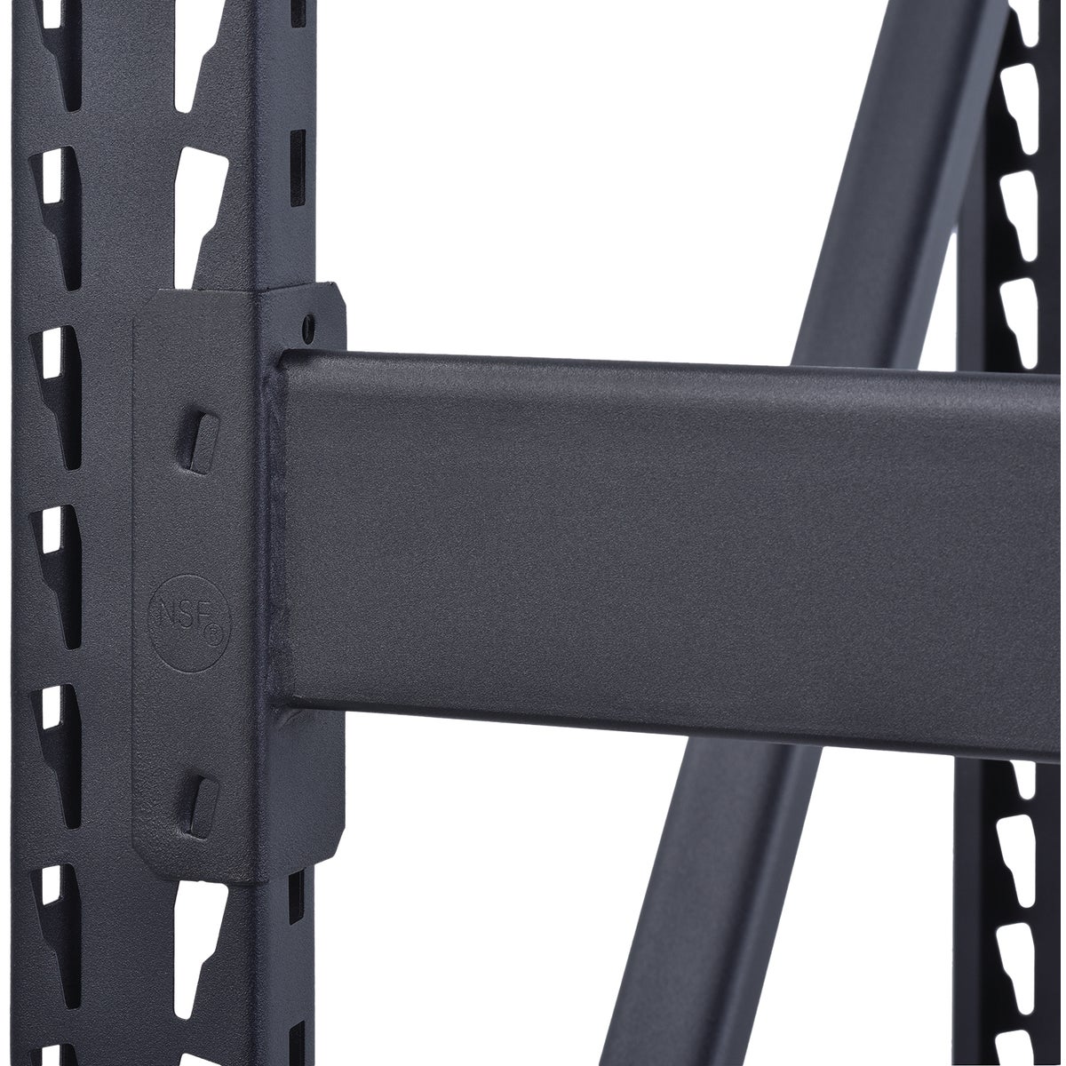 Muscle Rack 77 In. x 24 In. x 72 In. In. 3-Tier Black Steel Welded Rack Image 5