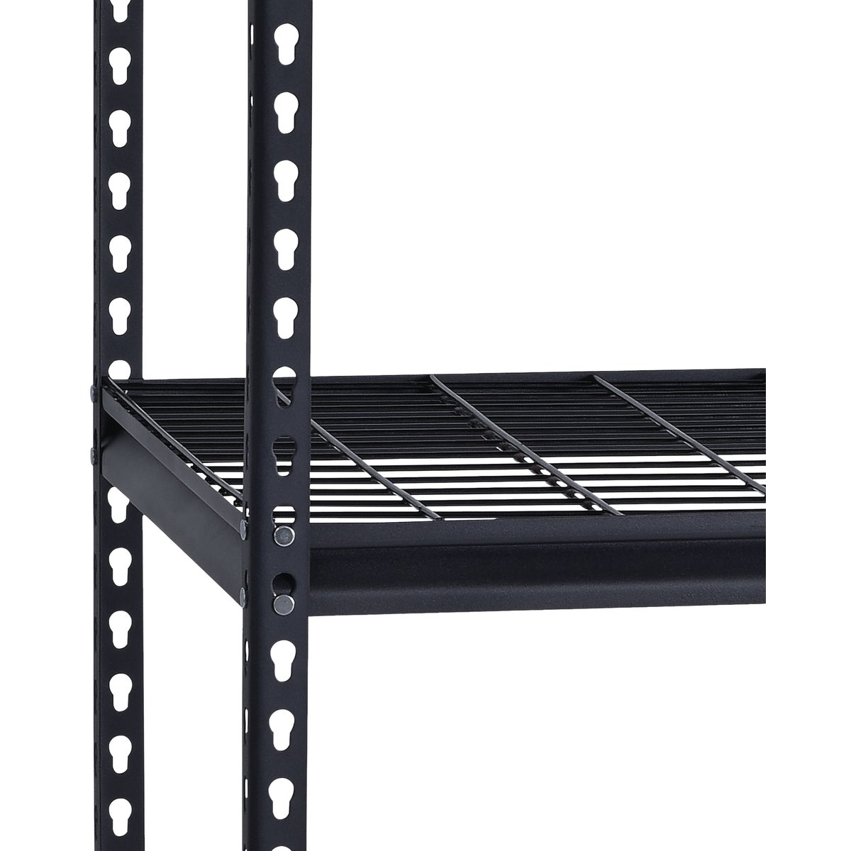Muscle Rack 36 In. x 18 In. x 72 In. 5-Tier Black Shelving Unit with Wire Shelf Image 3