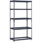 Muscle Rack 36 In. x 18 In. x 72 In. 5-Tier Black Shelving Unit with Wire Shelf Image 1