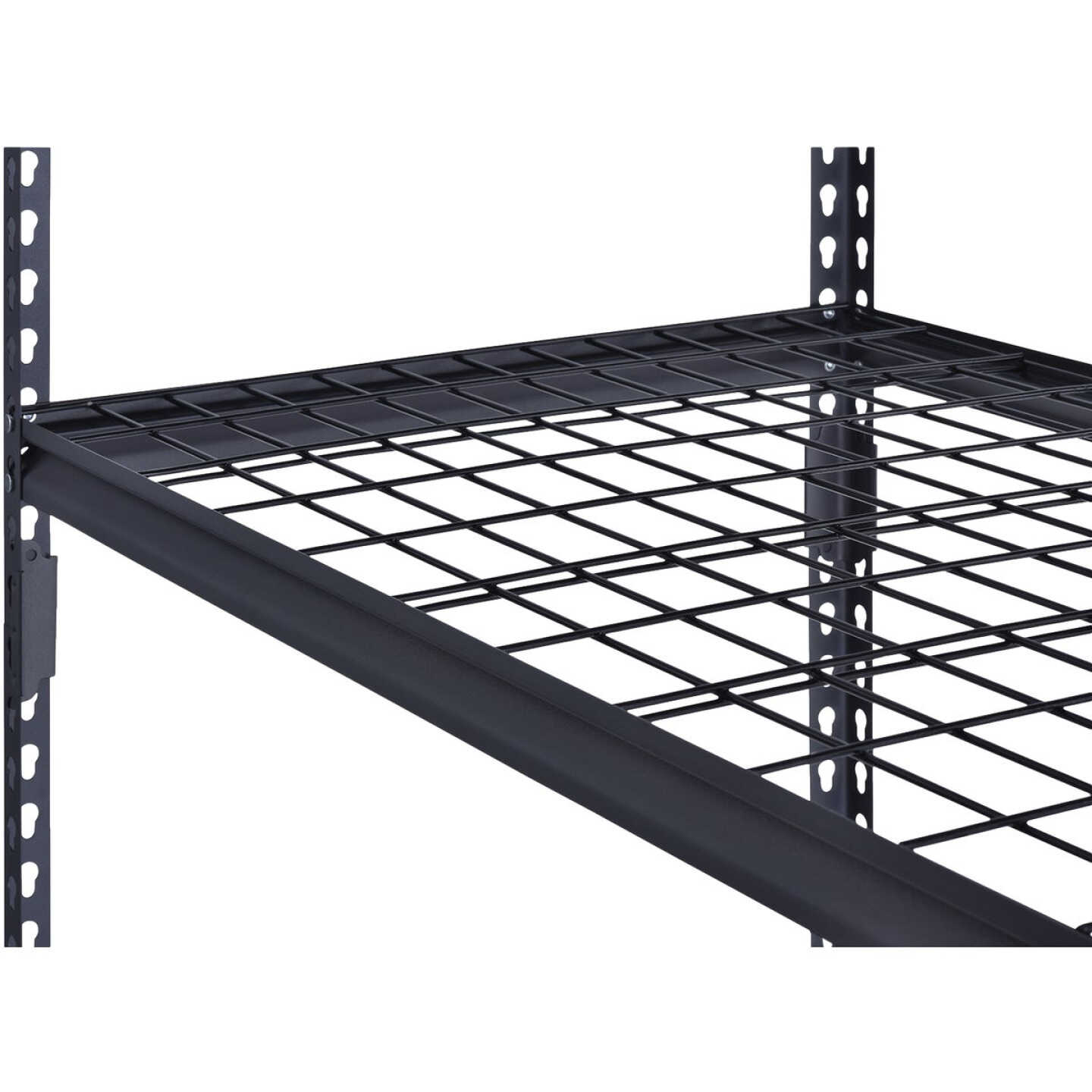 Muscle Rack 36 In. x 18 In. x 72 In. 5-Tier Black Shelving Unit with Wire Shelf Image 4