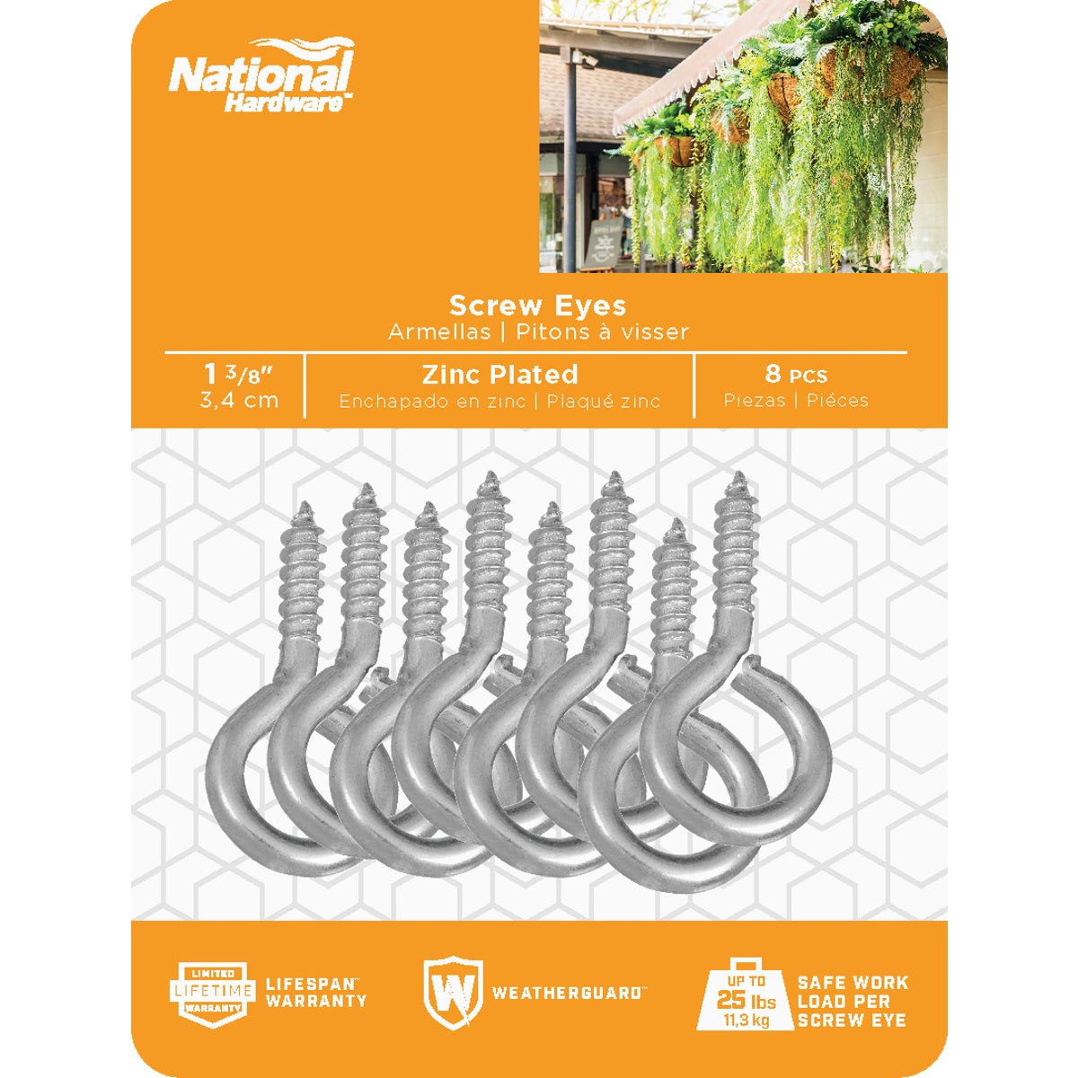 National Hardware #10 Zinc Large Screw Eye (8-Count) Image 2