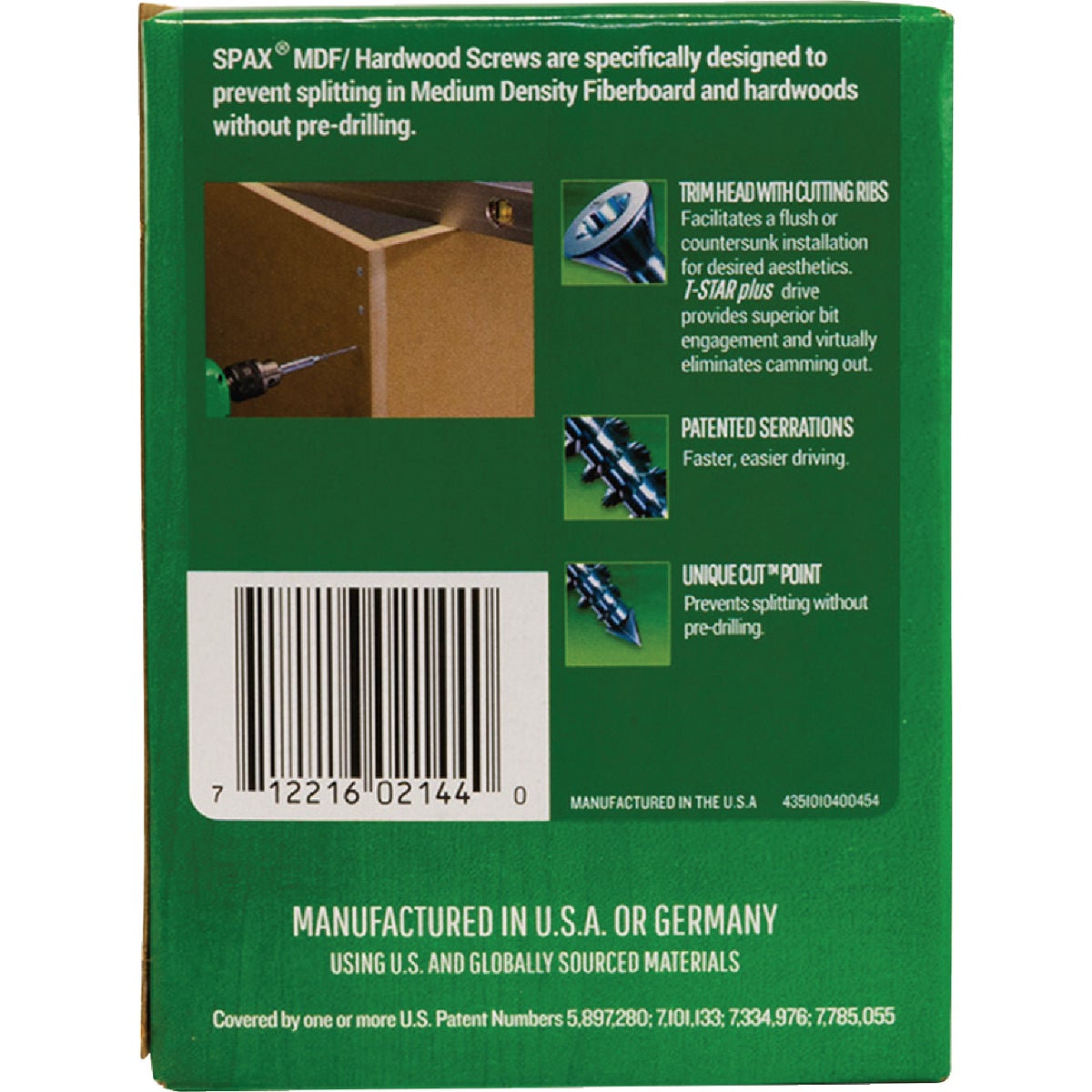 SPAX #8 x 1-3/4 In. T20 Plus Trim Head Zinc (Interior) MDF Cabinet Screw (200-Count) Image 5