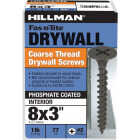 Hillman Fas-N-Tite #8 x 3 In. Coarse Thread Black Phosphate Drywall Screw (77-Count) Image 2
