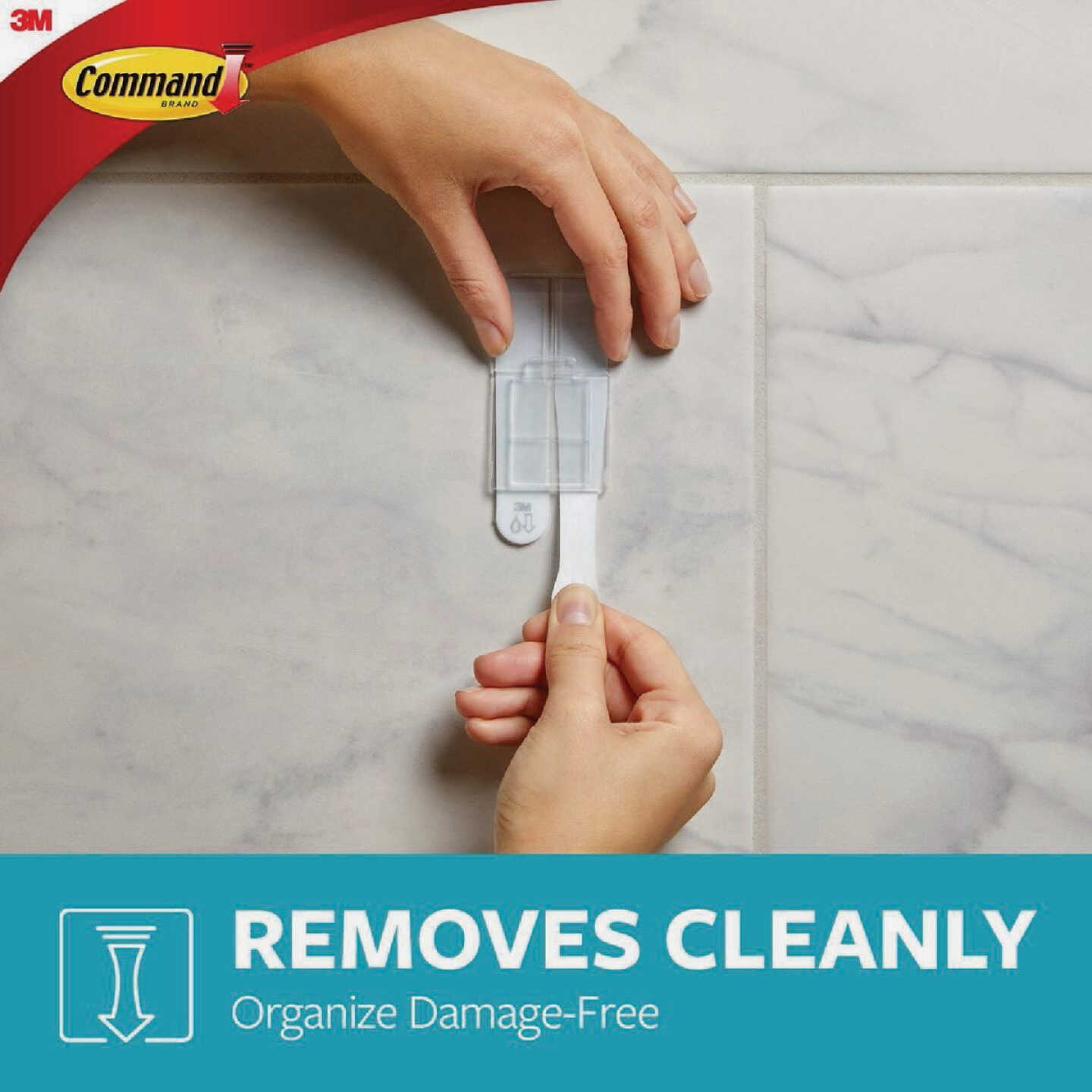 Command Adhesive Soap Dish, Matte Black, 2 Medium Water-Resistant Strips Image 2