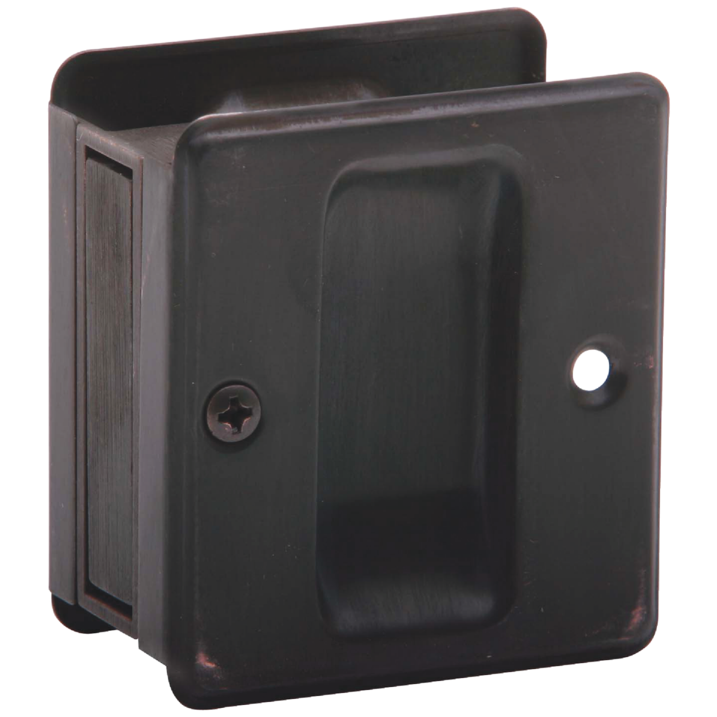 Schlage Passage Aged Bronze Pocket Door Pull Image 1