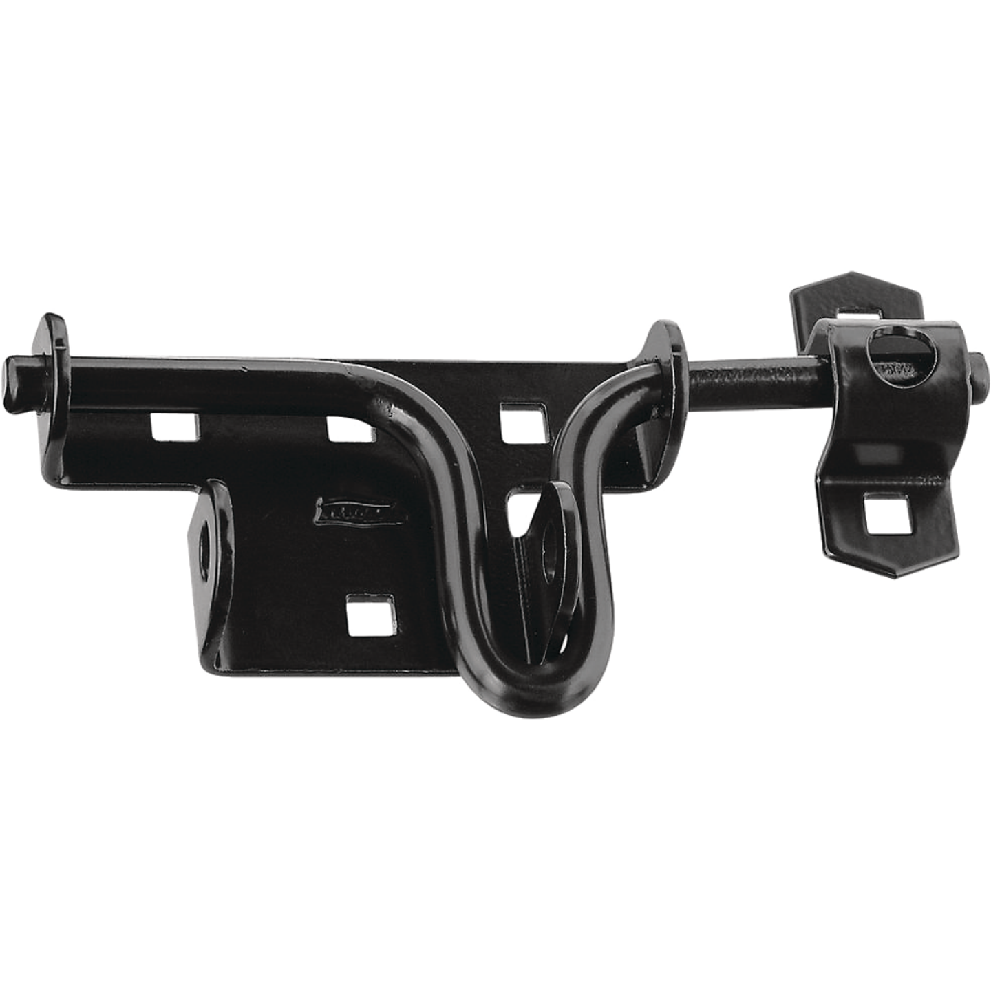 National Hardware Black Swing & Slide Bolt Latch Image 1