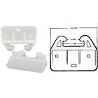 United States Hardware Rear Plastic White Track Guide for 1-1/8 In. Track (2-Pack) Image 1