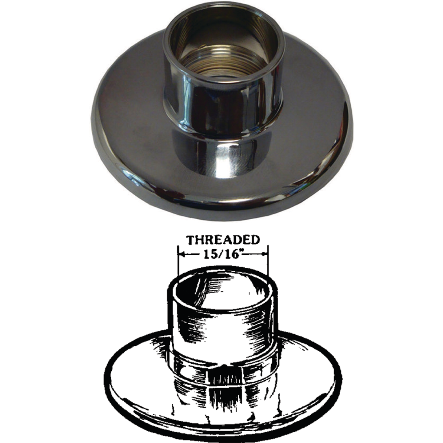 United States Hardware Plastic Flange Image 1