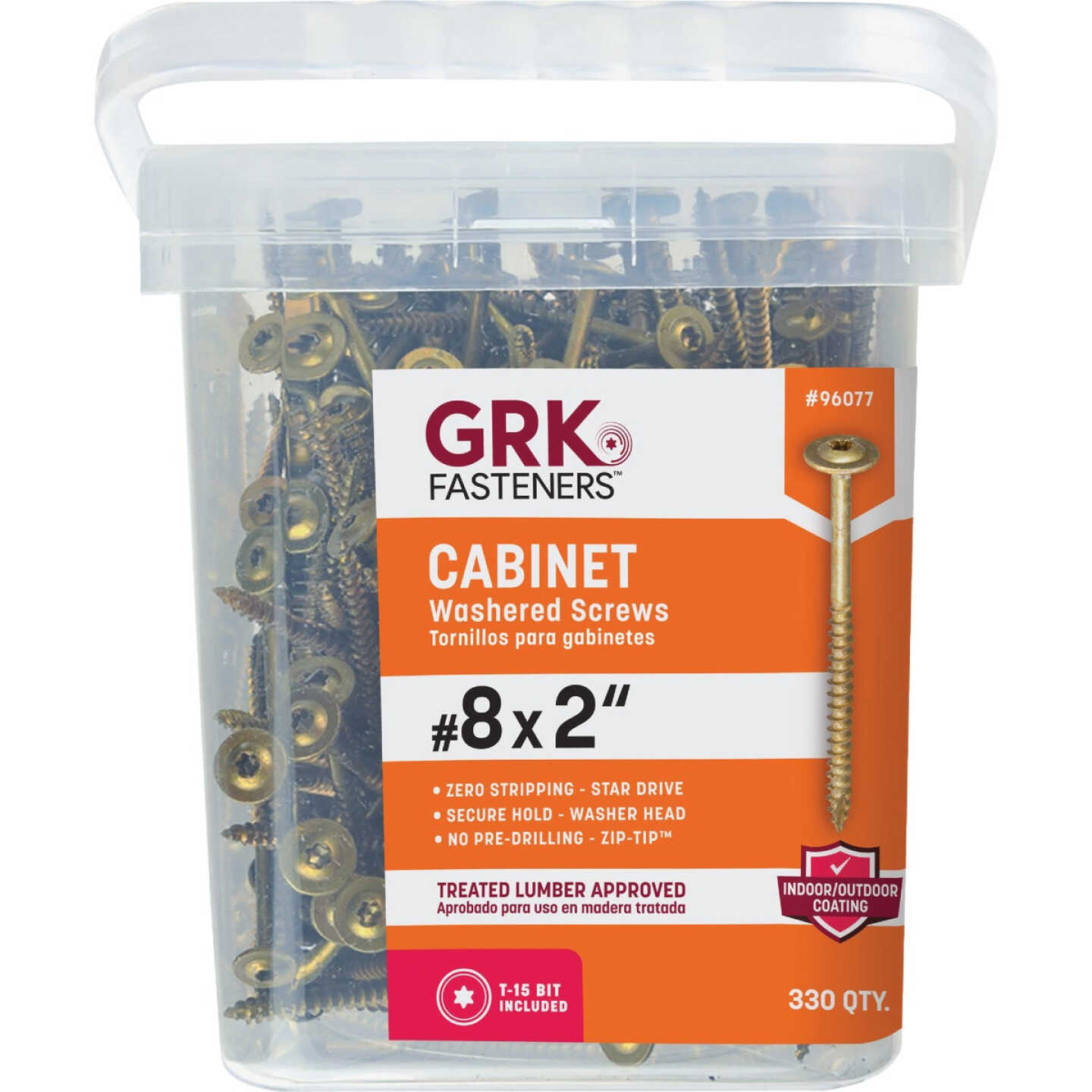 GRK #8 x 2 In. Star Drive Cabinet Screw (330-Count) Image 4