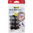 Wrap-It Storage Stick 'Em Dots 0.75 In. Black Hook & Loop Fasteners (30-Count) Image 7