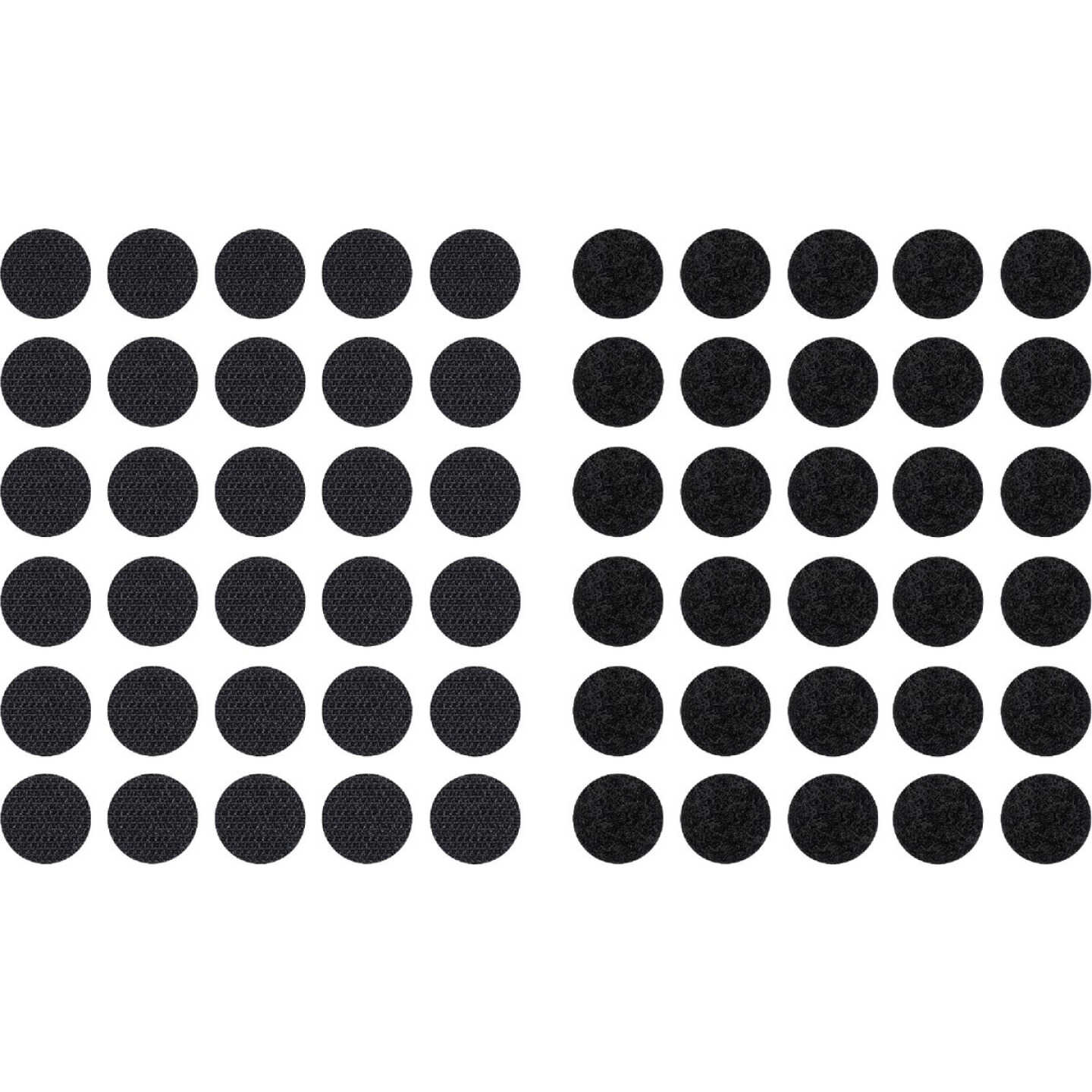 Wrap-It Storage Stick 'Em Dots 0.75 In. Black Hook & Loop Fasteners (30-Count) Image 1
