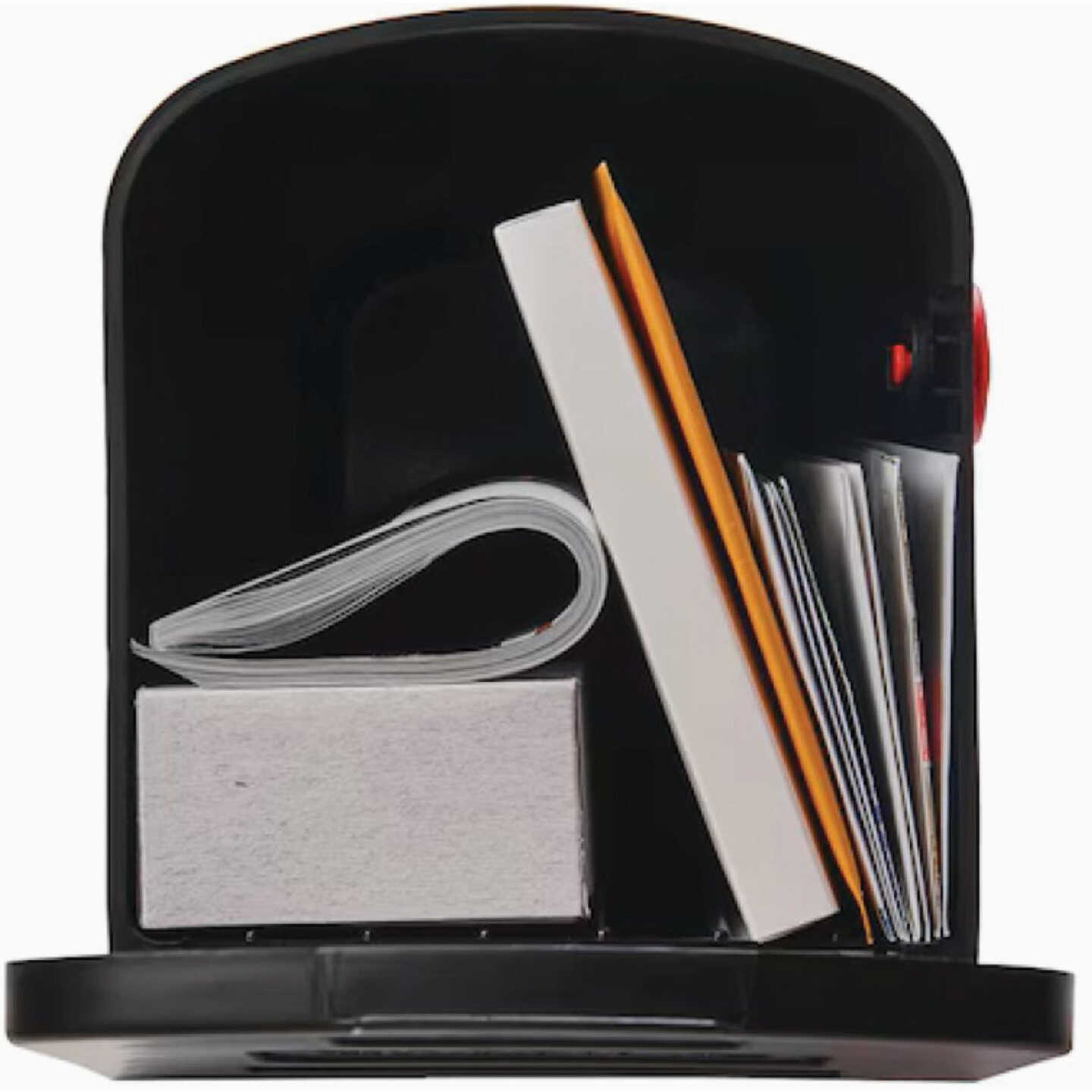 Parsons Medium Black Plastic Post Mount Mailbox Image 2